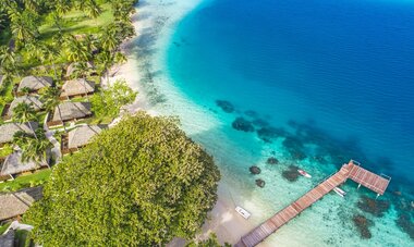 Escape to Paradise Huahine Guesthouse Escape to Paradise Huahine Guesthouse -Hotel Le Mahana Huahine - Aerial View